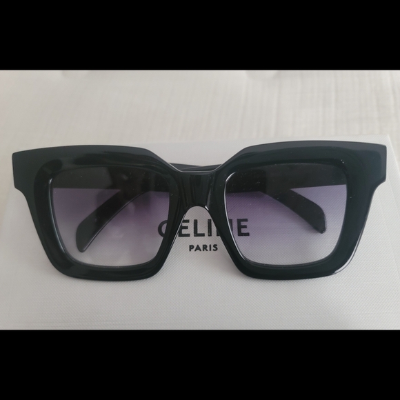 Celine Dark Gray To Pink Gradient Sunglasses, Celine CL4S130 - Picture 1 of 5